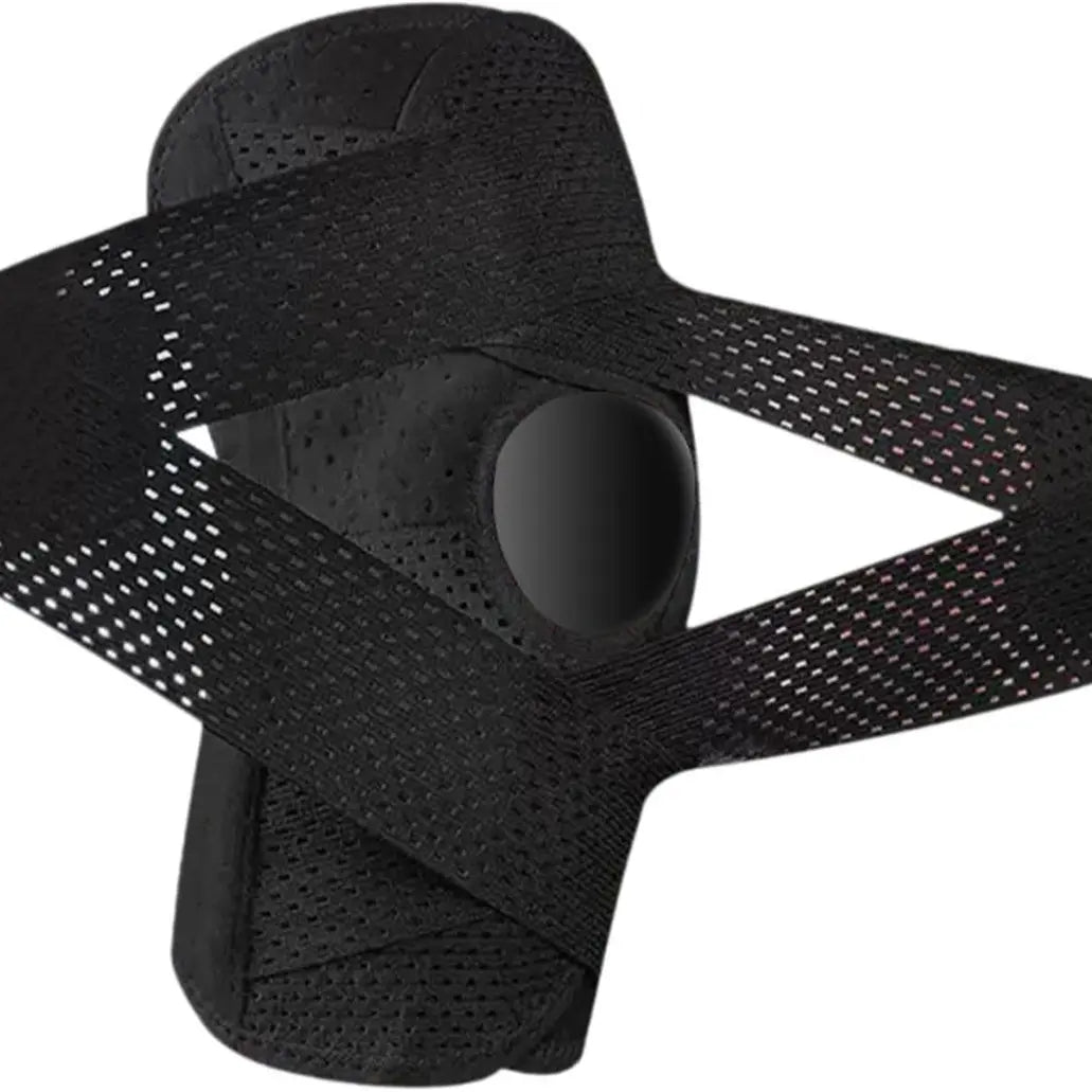 Open-Patella Knee Brace in a Breathable Polyester Blend with Dual Side Stabilizers and Mesh Ventilation for Injury Rehab and Multi-Sport Use, 2 Sponge Pads,Camping Essentials