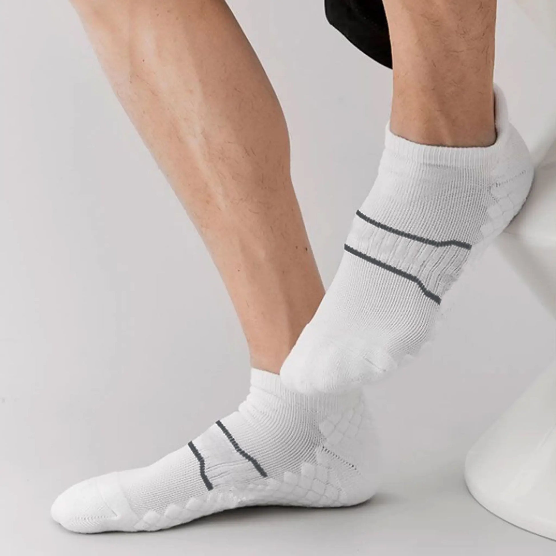 Namashape 24-Pair Pack Summer Low-Cut Basketball Socks (Unisex) – Breathable, Quick-Drying, Non-Slip, Shock-Absorbing; Features Anti-Chafe Heel Tab, Stay-Put Cuff, and Secure Heel Fit.