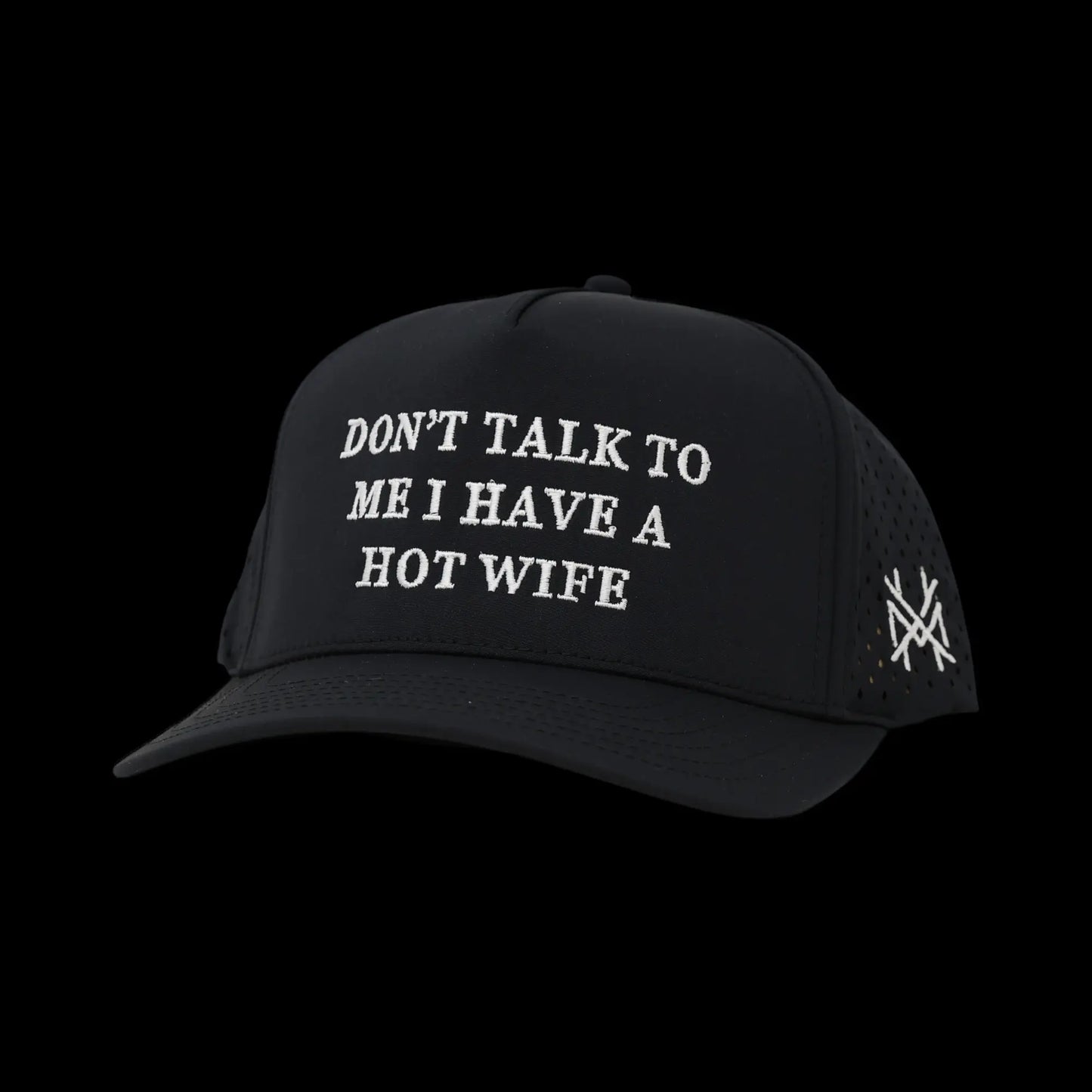 Premium Trucker Snapback Hat - "Don't Talk to Me, I Have a Beautiful Wife"
