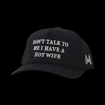 Premium Trucker Snapback Hat - "Don't Talk to Me, I Have a Beautiful Wife"