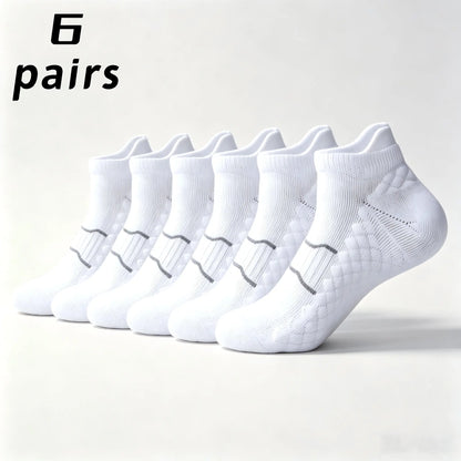 Namashape 24-Pair Pack Summer Low-Cut Basketball Socks (Unisex) – Breathable, Quick-Drying, Non-Slip, Shock-Absorbing; Features Anti-Chafe Heel Tab, Stay-Put Cuff, and Secure Heel Fit.