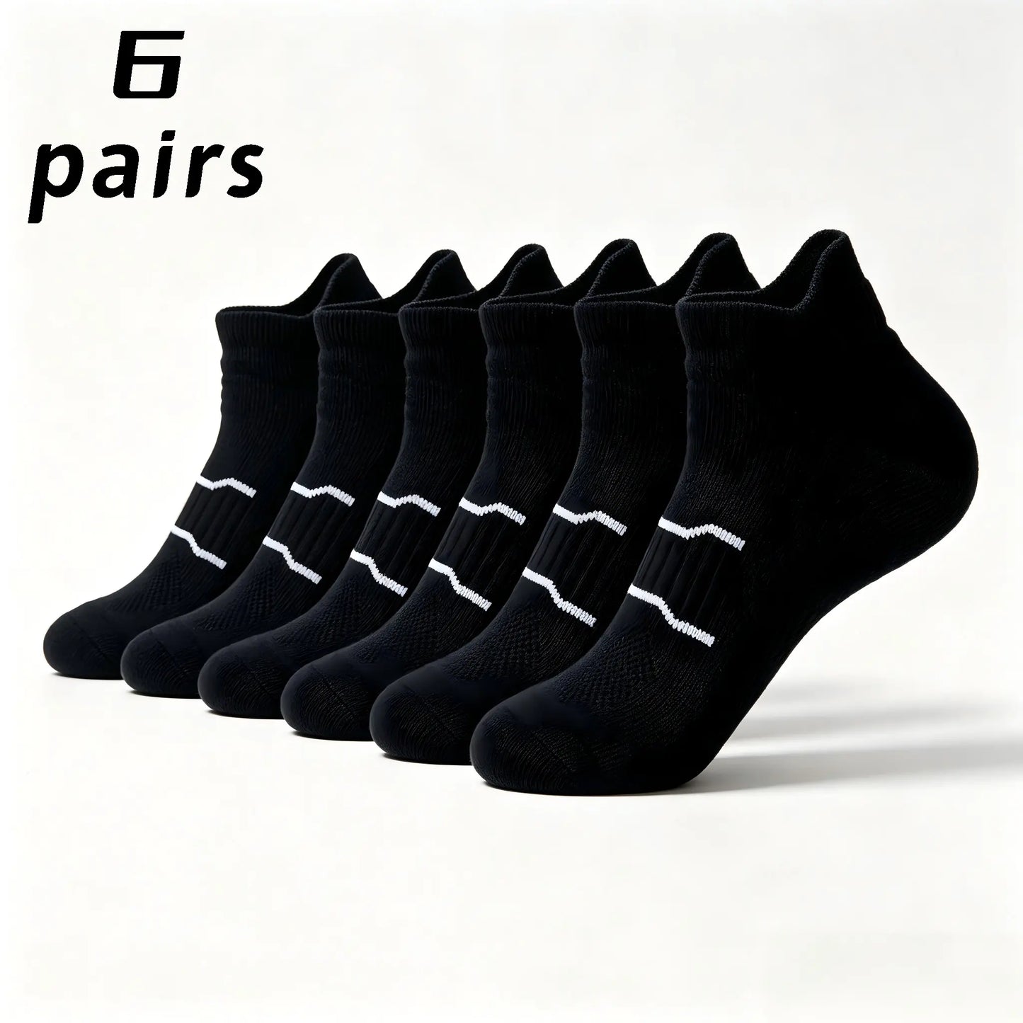 Namashape 24-Pair Pack Summer Low-Cut Basketball Socks (Unisex) – Breathable, Quick-Drying, Non-Slip, Shock-Absorbing; Features Anti-Chafe Heel Tab, Stay-Put Cuff, and Secure Heel Fit.