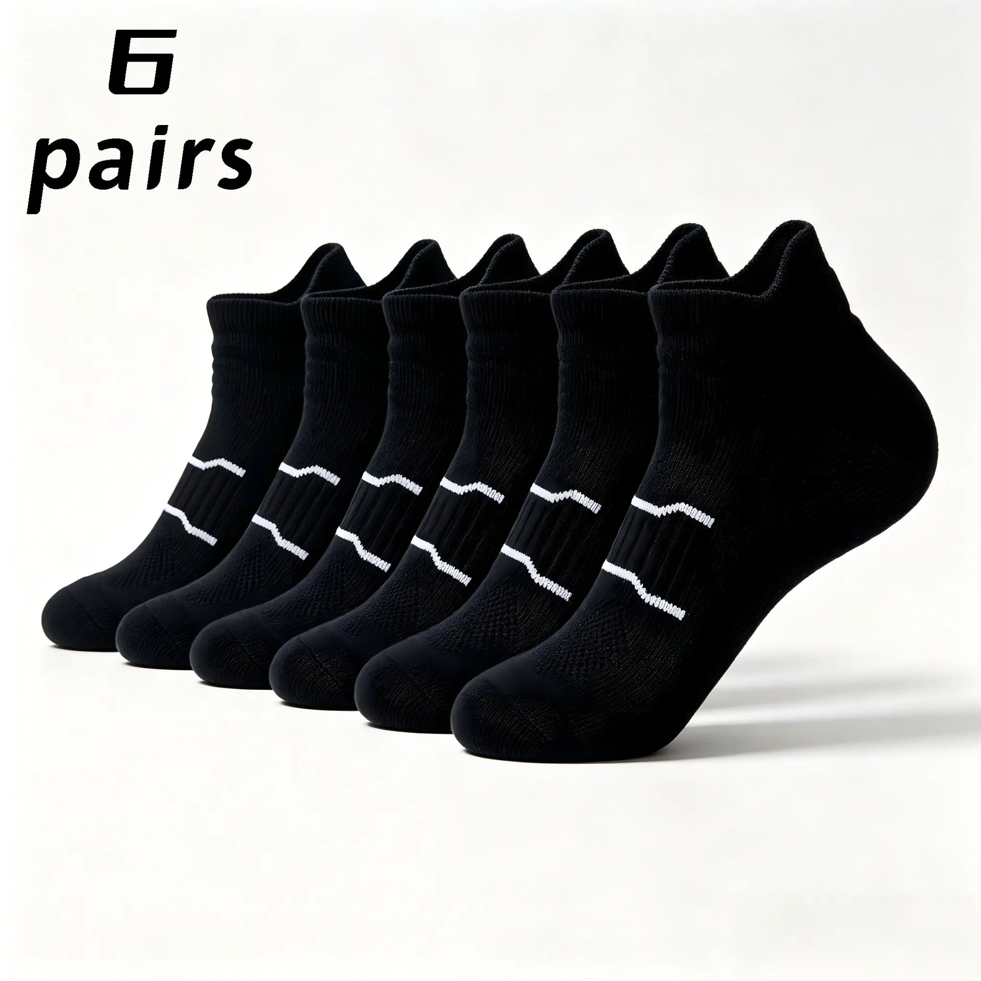 Namashape 24-Pair Pack Summer Low-Cut Basketball Socks (Unisex) – Breathable, Quick-Drying, Non-Slip, Shock-Absorbing; Features Anti-Chafe Heel Tab, Stay-Put Cuff, and Secure Heel Fit.