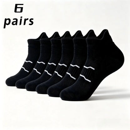 Namashape 24-Pair Pack Summer Low-Cut Basketball Socks (Unisex) – Breathable, Quick-Drying, Non-Slip, Shock-Absorbing; Features Anti-Chafe Heel Tab, Stay-Put Cuff, and Secure Heel Fit.