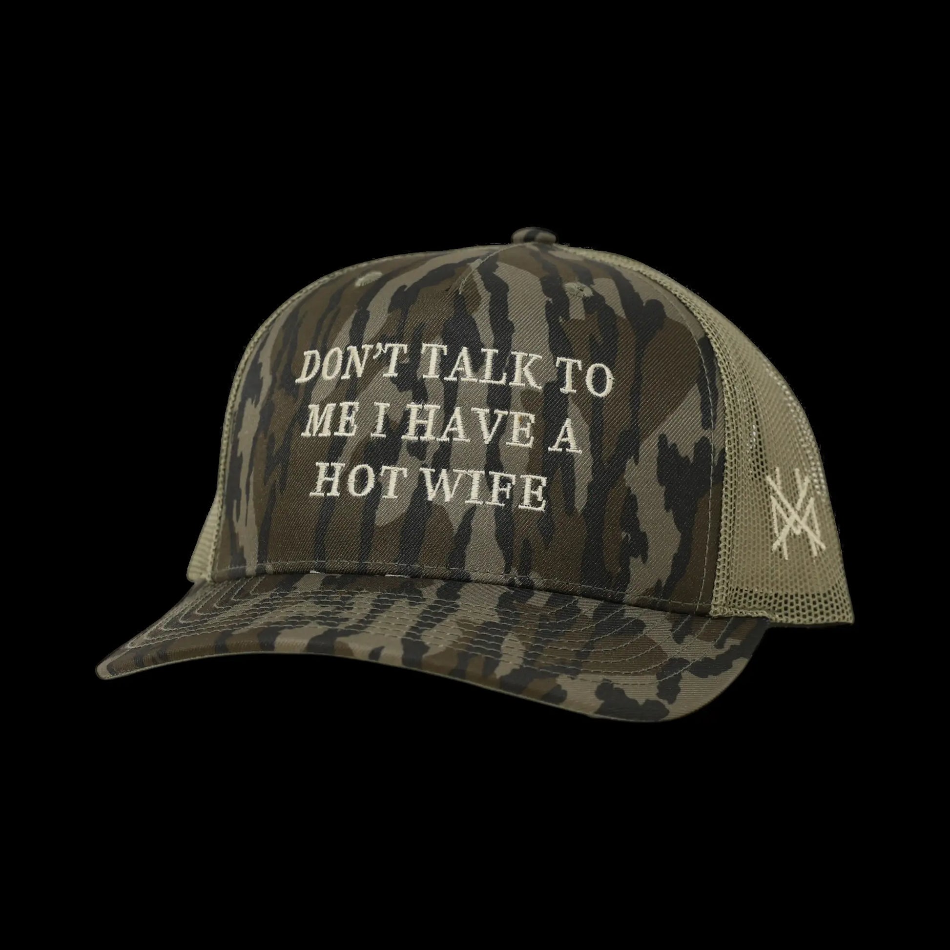 Premium Trucker Snapback Hat - "Don't Talk to Me, I Have a Beautiful Wife"