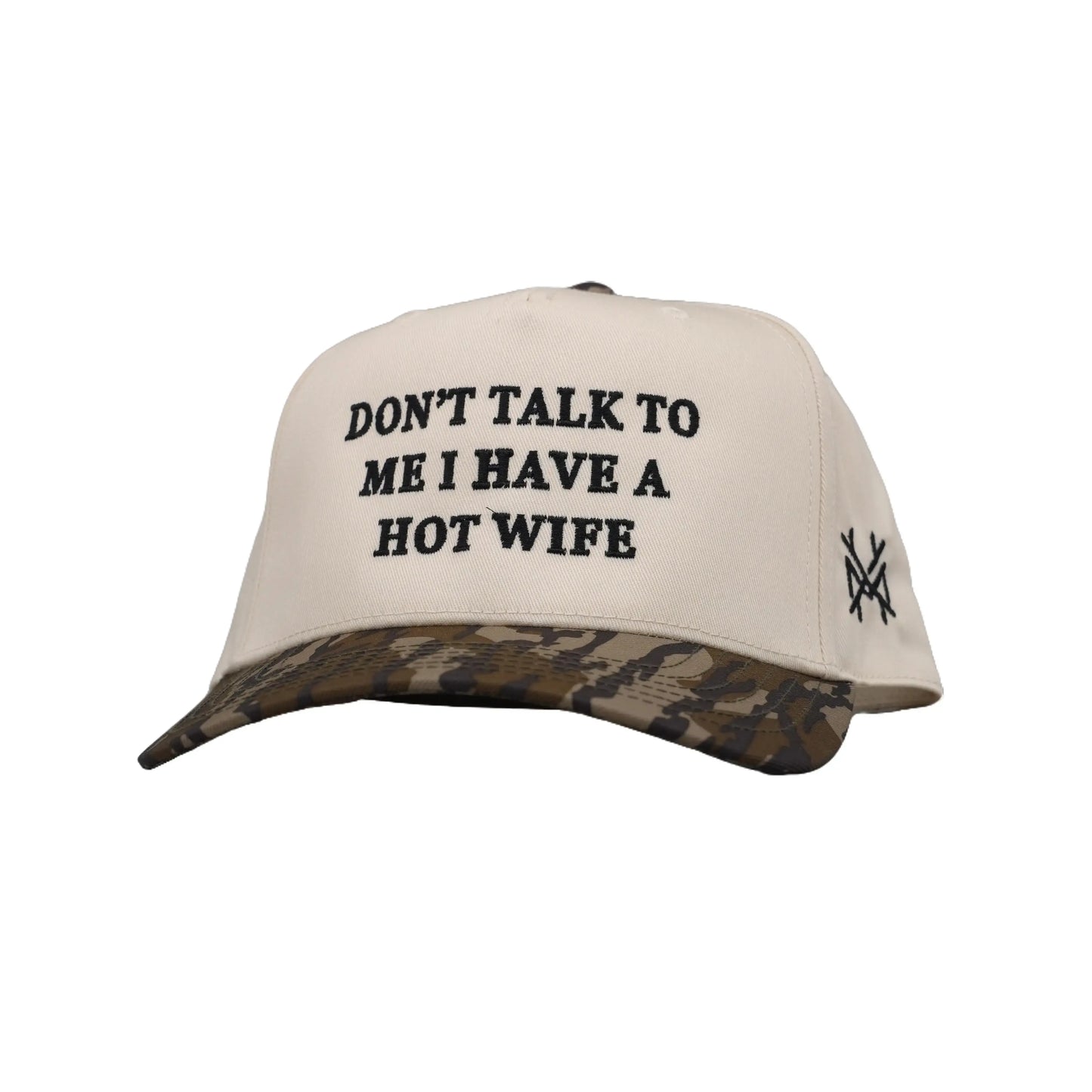 Premium Trucker Snapback Hat - "Don't Talk to Me, I Have a Beautiful Wife"