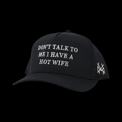 Premium Trucker Snapback Hat - "Don't Talk to Me, I Have a Beautiful Wife"