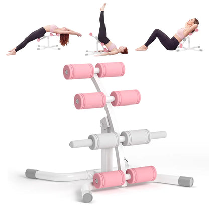 RELIFE Mini Inversion Table - Compact Steel Frame Fitness Equipment, Unisex Abdominal Workout Gear for Home Gym, Back & Glute Trainer with Foam Rollers, 330 LBS Capacity Workout & Exercise Equipment
