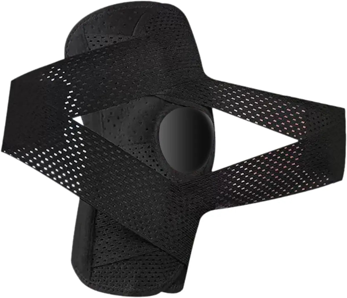 Open-Patella Knee Brace in a Breathable Polyester Blend with Dual Side Stabilizers and Mesh Ventilation for Injury Rehab and Multi-Sport Use, 2 Sponge Pads,Camping Essentials