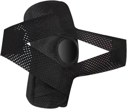 Open-Patella Knee Brace in a Breathable Polyester Blend with Dual Side Stabilizers and Mesh Ventilation for Injury Rehab and Multi-Sport Use, 2 Sponge Pads,Camping Essentials