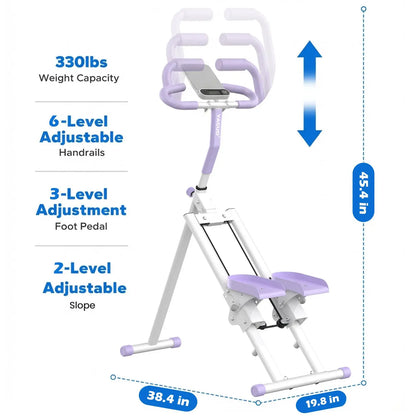 Yagud Fitness Stair Stepper W/ Handlebar, Extended Step Range Climber Machine for Legs & Core Workouts, Home Workout Equipment Backtoschool