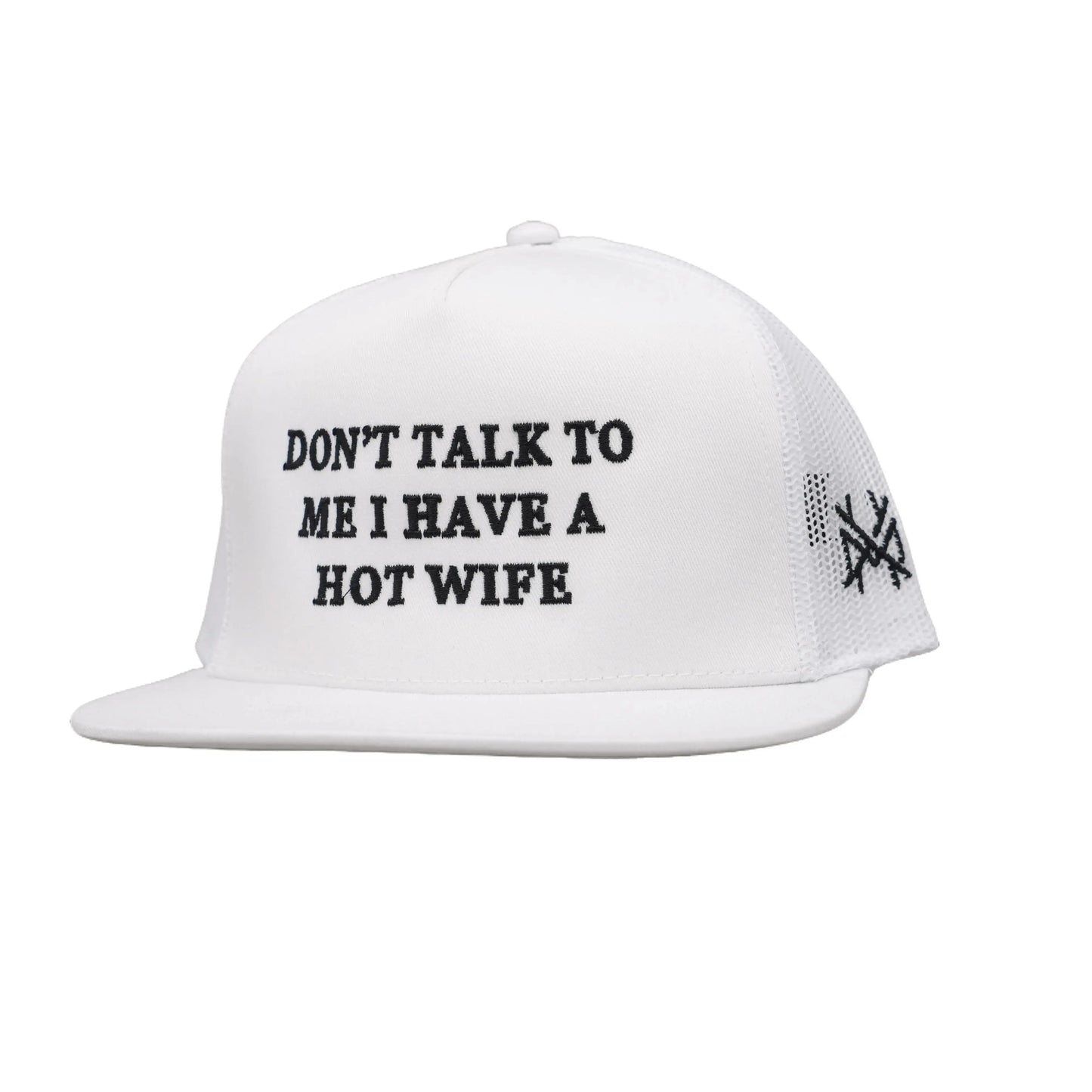 Premium Trucker Snapback Hat - "Don't Talk to Me, I Have a Beautiful Wife"