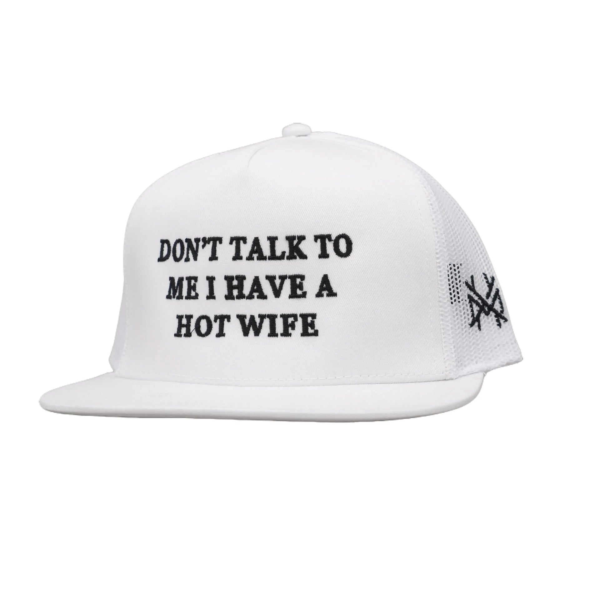 Premium Trucker Snapback Hat - "Don't Talk to Me, I Have a Beautiful Wife"