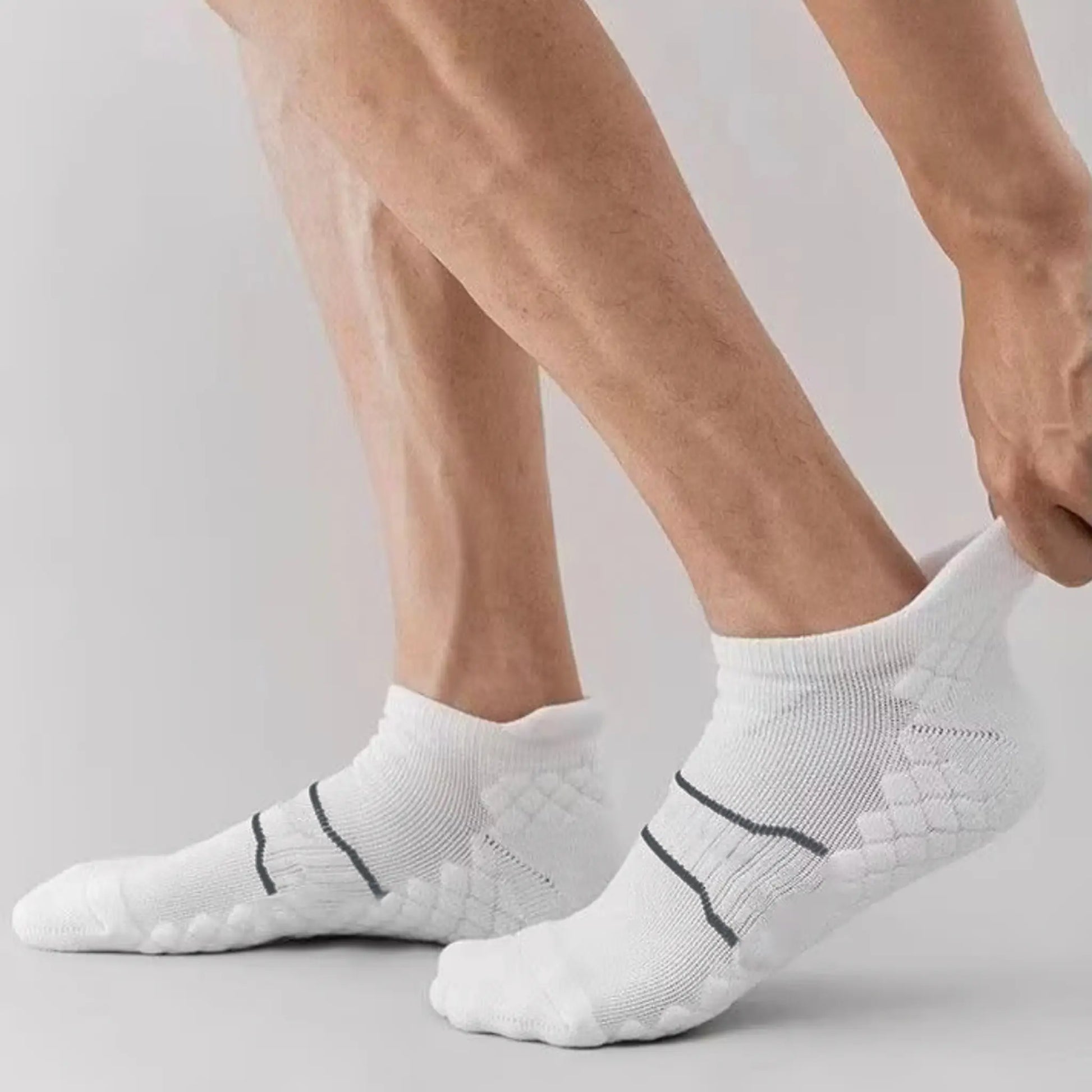 Namashape 24-Pair Pack Summer Low-Cut Basketball Socks (Unisex) – Breathable, Quick-Drying, Non-Slip, Shock-Absorbing; Features Anti-Chafe Heel Tab, Stay-Put Cuff, and Secure Heel Fit.
