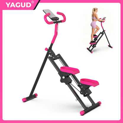 Yagud Fitness Stair Stepper W/ Handlebar, Extended Step Range Climber Machine for Legs & Core Workouts, Home Workout Equipment Backtoschool